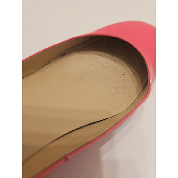 Valentino Garavani 37 Pink Fuchsia Patent Tango Ankle Strap Ballet Low Heel - Picture 5 of 16